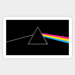 Pansexual Pride Side of the Moon Sticker